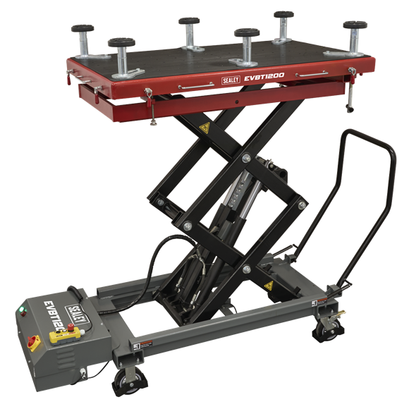 High Lift EV Battery Lift/Hydraulic Platform Truck 1200kg Capacity - SE-EVBT1200