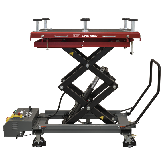 High Lift EV Battery Lift/Hydraulic Platform Truck 1200kg Capacity - SE-EVBT1200