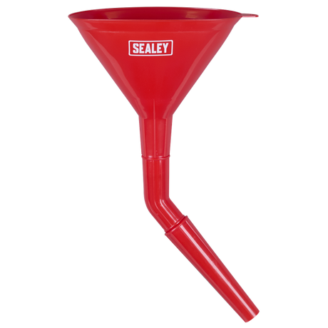 Sealey Angled Spout Oval Funnel with Filter 200mm Medium SE F7
