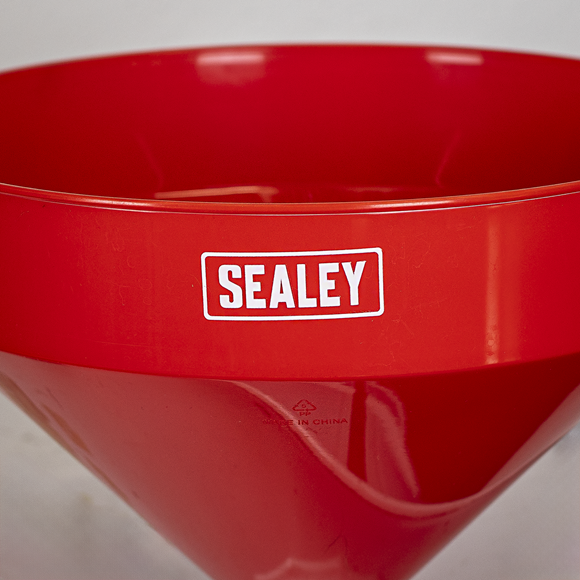Sealey Fixed Spout Funnel with Filter 300mm Extra Large SE F8