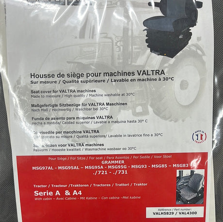 Valtra - Seat Cover - VAL4300 - Farming Parts