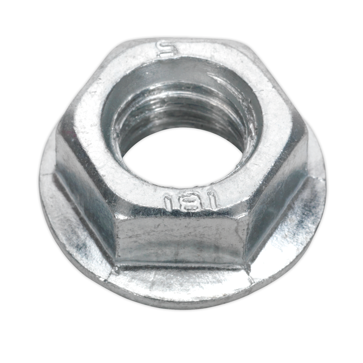 Flange Nut Serrated M12 Zinc Pack of 50 - FN12 - Farming Parts