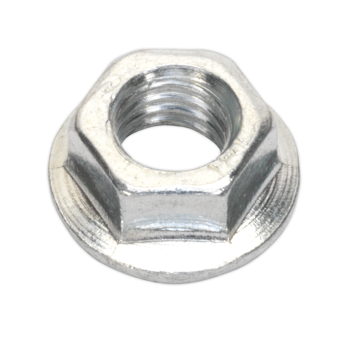 Flange Nut Serrated M5 Zinc Pack of 100 - FN5 - Farming Parts