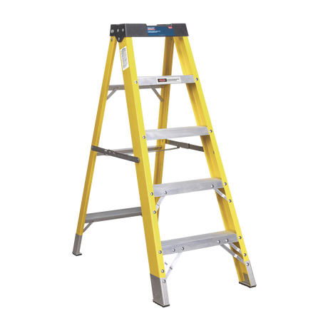 Fibreglass Step Ladder 4-Tread EN 131 - FSL5 - Farming Parts