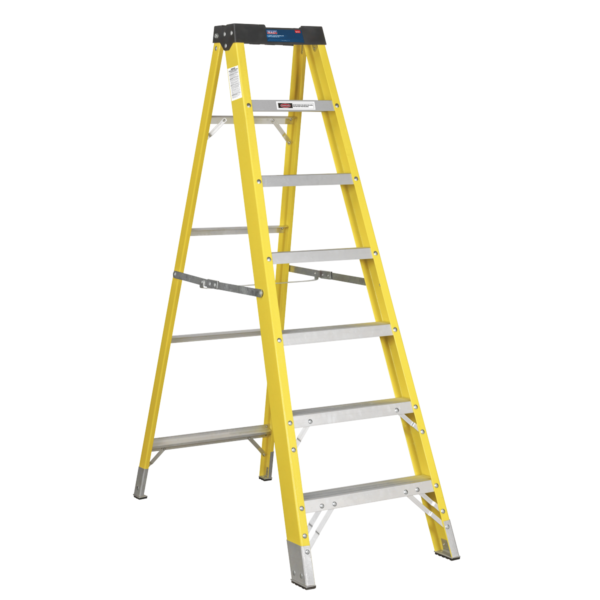 Fibreglass Step Ladder 6-Tread EN 131 - FSL7 - Farming Parts