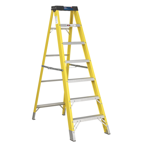 Fibreglass Step Ladder 6-Tread EN 131 - FSL7 - Farming Parts