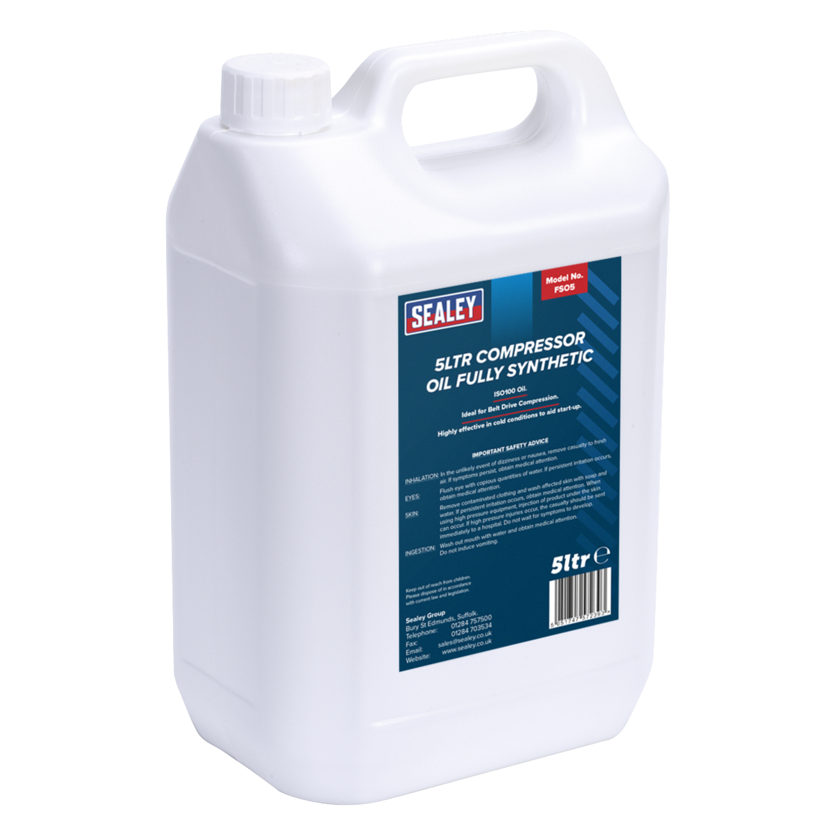 Compressor Oil Fully Synthetic 5L - FSO5 - Farming Parts