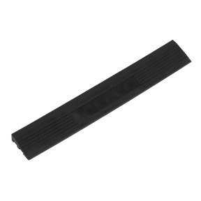 Polypropylene Floor Tile Edge 400 x 60mm Black Male - Pack of 6 - FT3EBM - Farming Parts