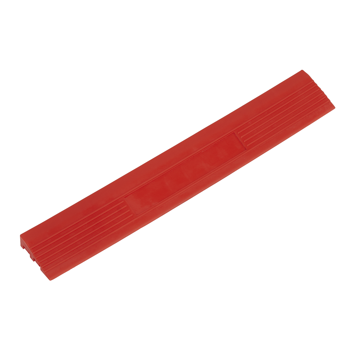 Polypropylene Floor Tile Edge 400 x 60mm Red Male - Pack of 6 - FT3ERM - Farming Parts