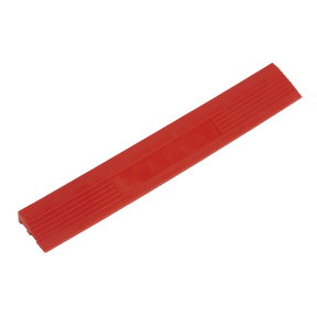 Polypropylene Floor Tile Edge 400 x 60mm Red Male - Pack of 6 - FT3ERM - Farming Parts