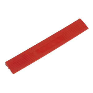 Polypropylene Floor Tile Edge 400 x 60mm Red Male - Pack of 6 - FT3ERM - Farming Parts