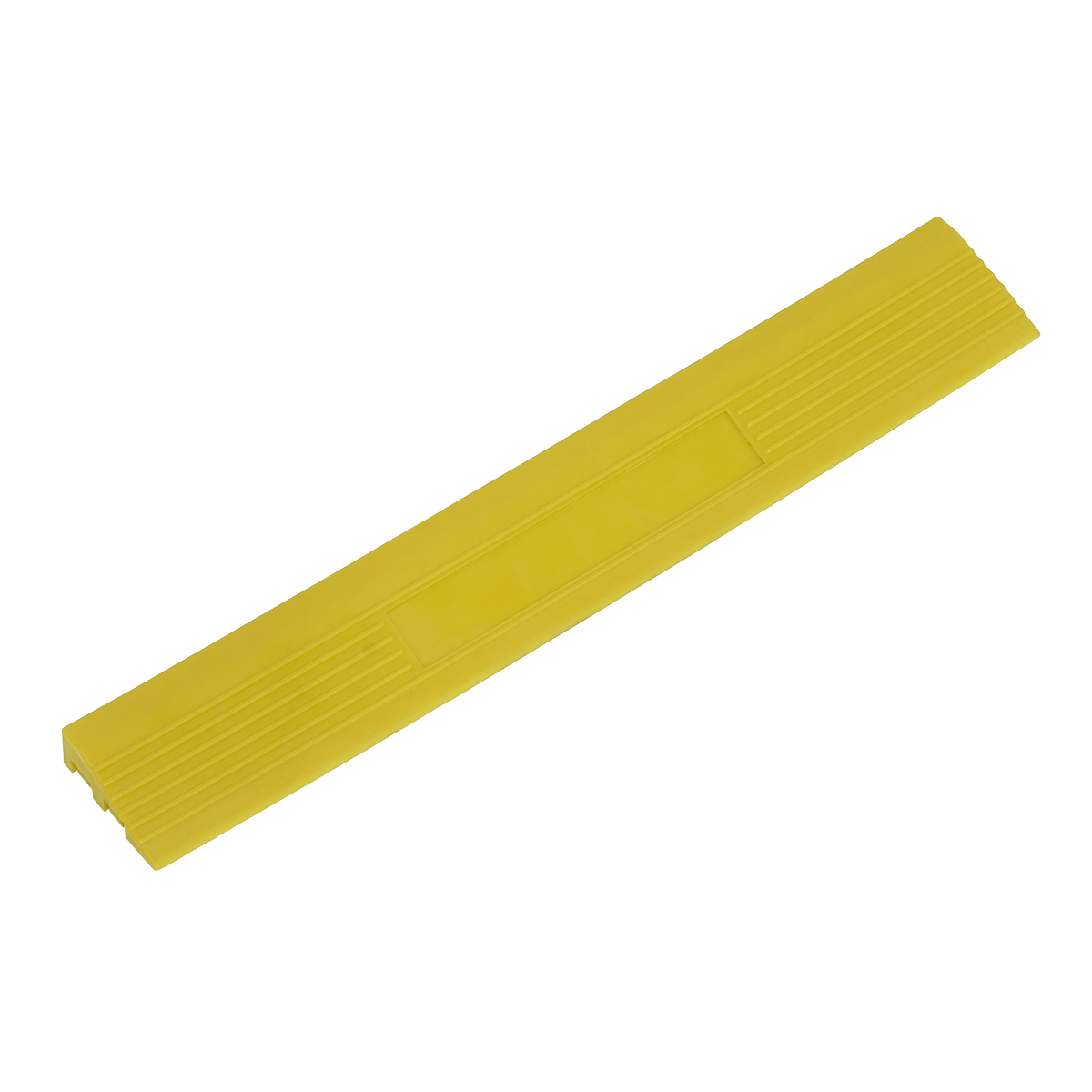 Polypropylene Floor Tile Edge 400 x 60mm Yellow Male - Pack of 6 - FT3EYM - Farming Parts