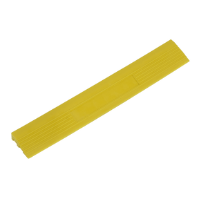 Polypropylene Floor Tile Edge 400 x 60mm Yellow Male - Pack of 6 - FT3EYM - Farming Parts