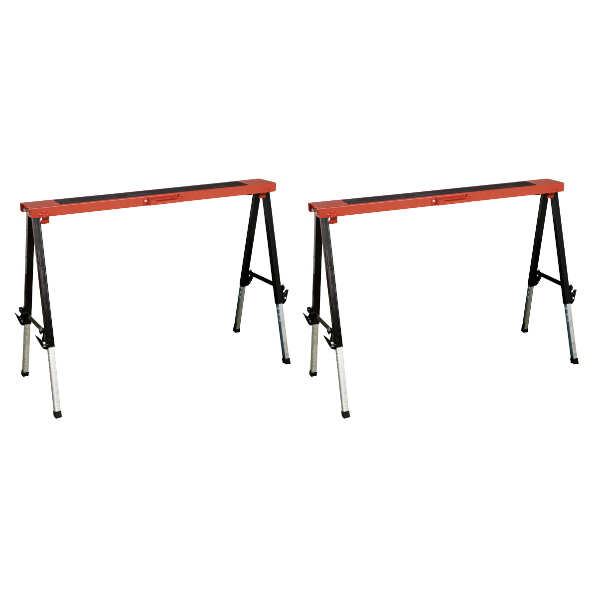 Fold Down Trestle with Adjustable Legs - Pair - FTAL12 - Farming Parts