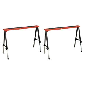 Fold Down Trestle with Adjustable Legs - Pair - FTAL12 - Farming Parts