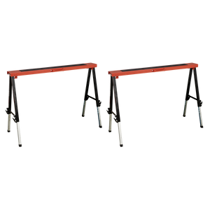 Fold Down Trestle with Adjustable Legs - Pair - FTAL12 - Farming Parts