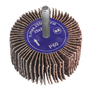 Flap Wheel Ø25 x 20mm 6mm Shaft 60Grit - FW252060 - Farming Parts