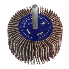Flap Wheel Ø40 x 30mm 80Grit 6mm Shaft - FW403080 - Farming Parts