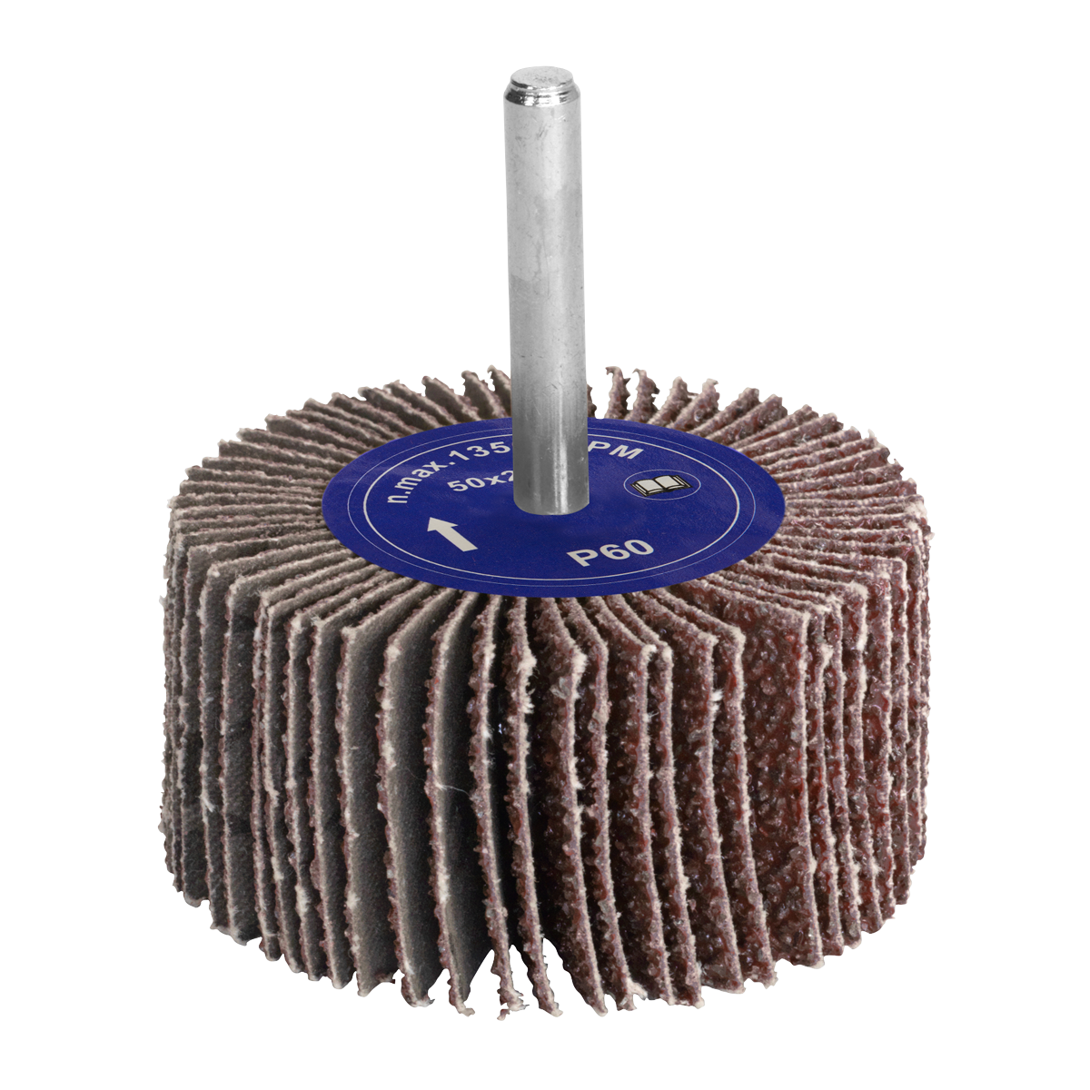 Flap Wheel Ø50 x 25mm 60Grit 6mm Shaft - FW502560 - Farming Parts