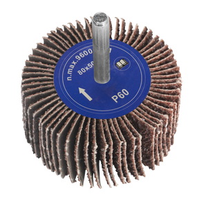 Flap Wheel Ø80 x 50mm 60Grit 6mm Shaft - FW805060 - Farming Parts