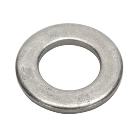 The Sealey Form C Flat Washer M16 x 34mm, packaged in a resealable bag for easy storage, is a metallic, circular washer with a central hole that is used to distribute the load of threaded fasteners and provide an increased clamping area. This product, available as a pack of 50 under the SKU FWC1634, offers convenience and reliability for your fastening needs.