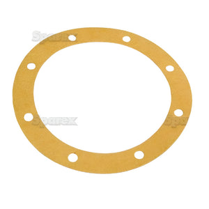 A circular paper oil filter gasket with evenly spaced holes around its perimeter, branded with Sparex and suitable for use with David Brown Tractors. This is identified by Sparex Part No. S.57964.