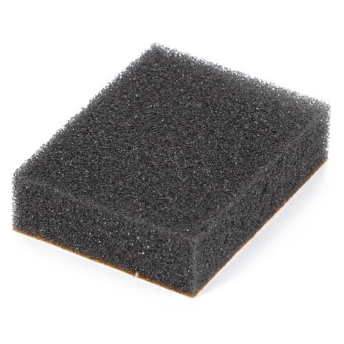 A black rectangular foam pad, the Massey Ferguson - Foam Pad - 4285695M1 by AGCO, is shown against a plain white background.