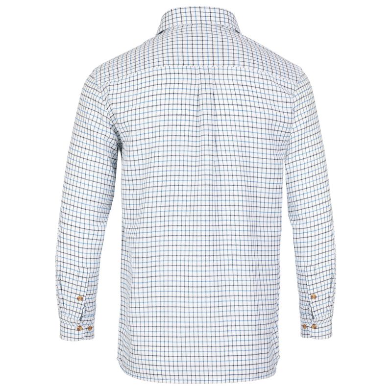 Fort Workwear 100 Tattersall Shirt for Work – Blue