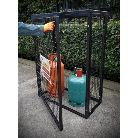 Safety Cage - 3 x 19kg Gas Cylinders - GCSC319 - Farming Parts