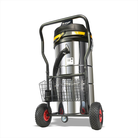 V-TUF GCX9000 3.5KW 100L WET & DRY Industrial Powerful Vacuum Cleaner - Side Entry & Cyclone Tech (240V)