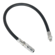 Rubber Delivery Hose with 4-Jaw Connector Flexible 450mm 1/8"BSP Gas - GGHE450 - Farming Parts