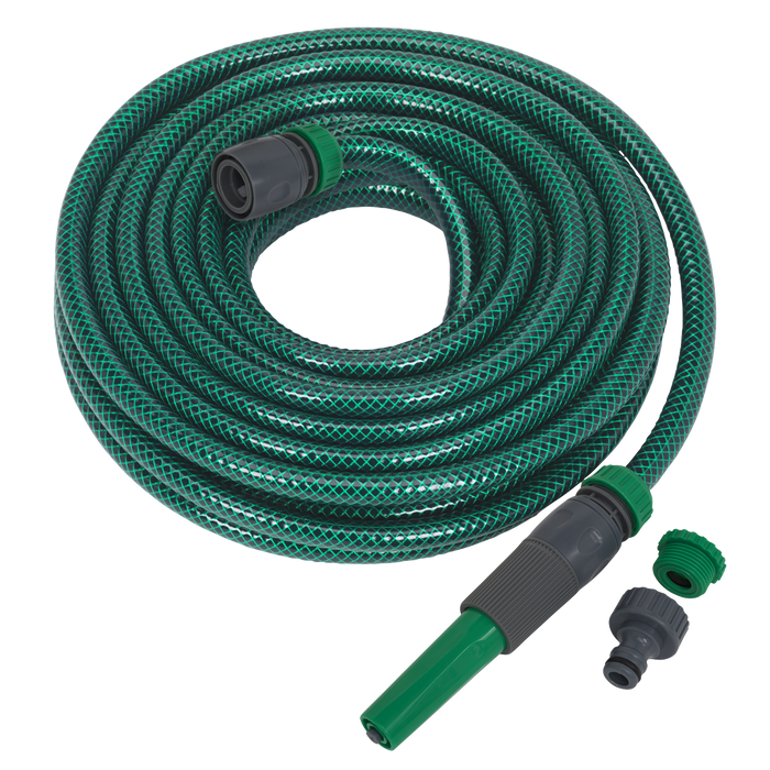 Sealey Water Hose 15m with Fittings GH15R/12