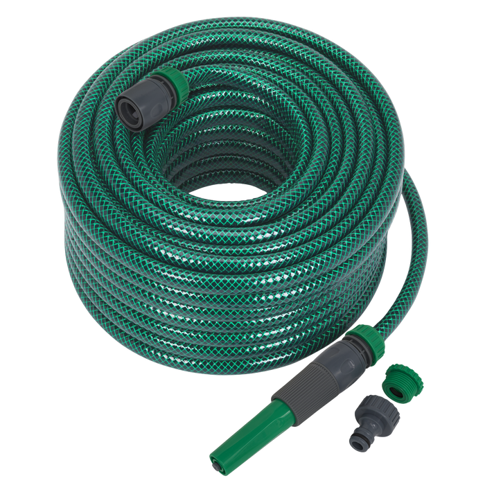 Sealey Water Hose 30m with Fittings GH30R