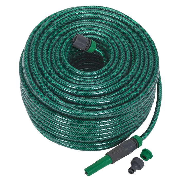 Sealey Water Hose 80m with Fittings GH80R