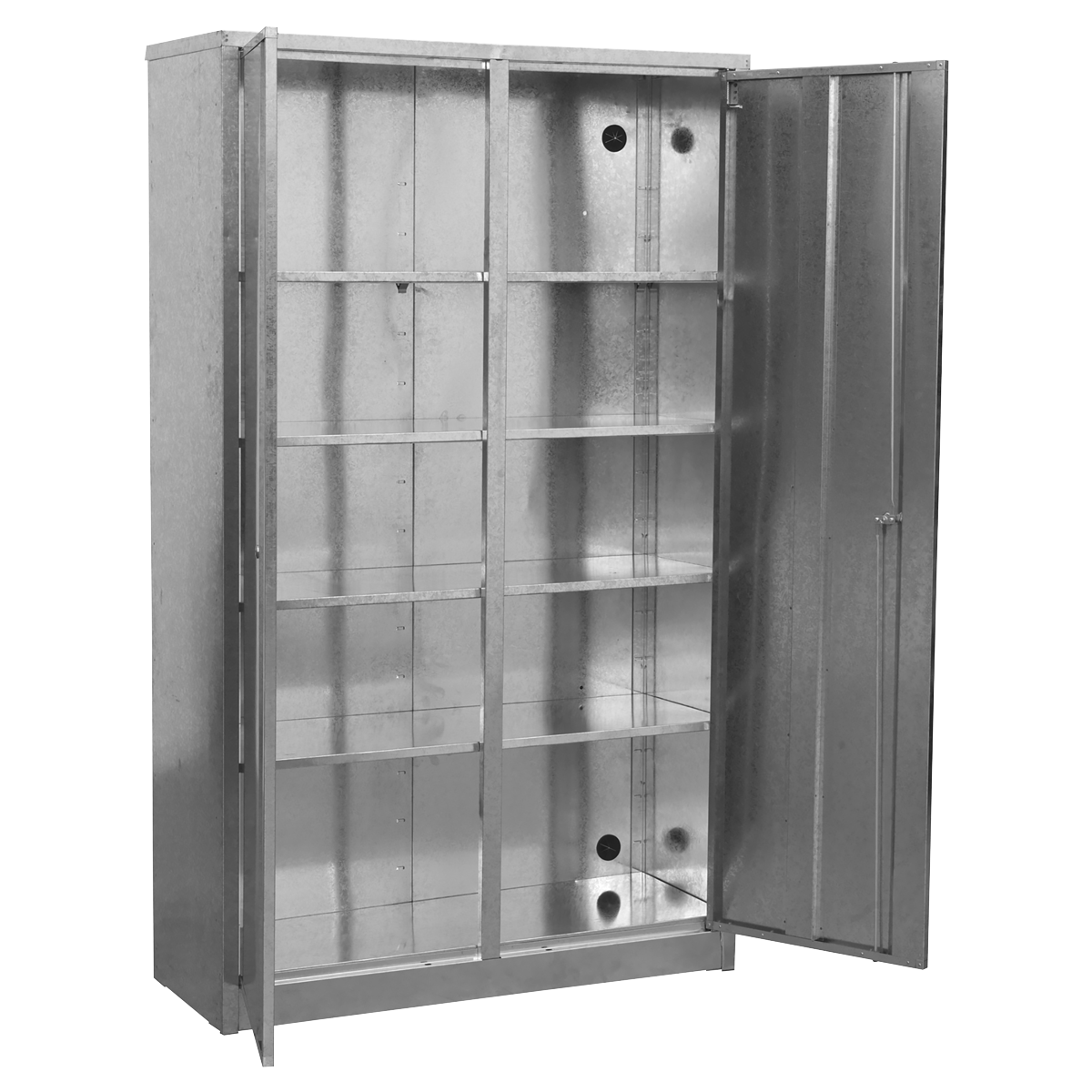 Galvanized Steel Floor Cabinet 4-Shelf Extra-Wide - GSC110385 - Farming Parts
