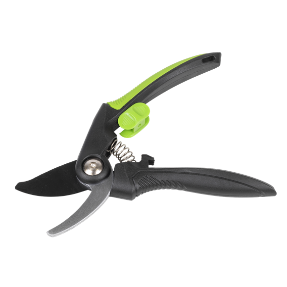 Bypass Secateurs with Soft Grip Handle, Safety Lock & Carbon Steel Blade, 208mm - SE-GTSG001