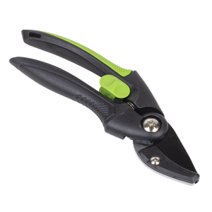 Anvil Secateurs with Soft Grip Handle, Safety Lock & Carbon Steel Blade, 208mm - SE-GTSG002
