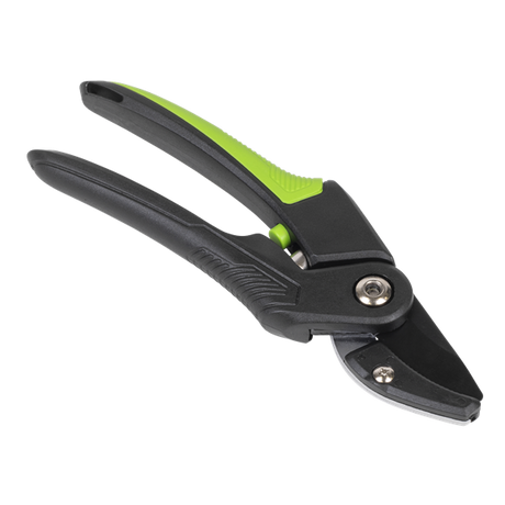 Anvil Secateurs with Soft Grip Handle, 3-Stage Safety Lock & Carbon Steel Blade, 220mm - SE-GTSG005
