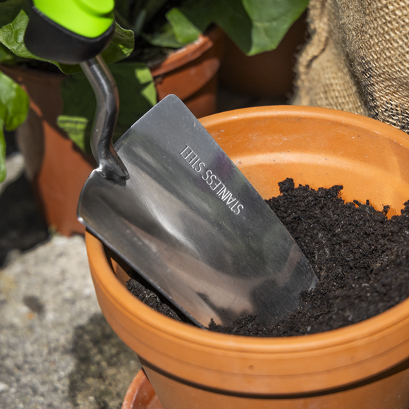 Hand Trowel with Soft Grip Handle & Stainless Steel Blade, 345mm - SE-GTSG008