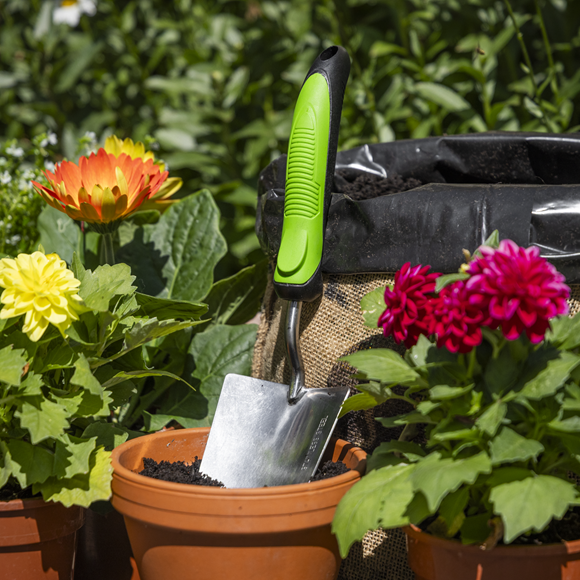 Hand Trowel with Soft Grip Handle & Stainless Steel Blade, 345mm - SE-GTSG008