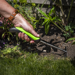 Hand Rake with Soft Grip Handle & Stainless Steel Tines 310mm - SE-GTSG010