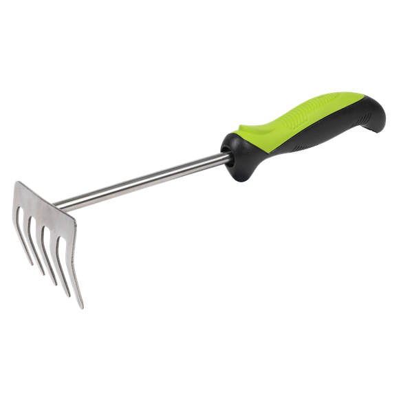 Hand Rake with Soft Grip Handle & Stainless Steel Tines 310mm - SE-GTSG010