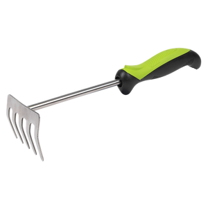 Hand Rake with Soft Grip Handle & Stainless Steel Tines 310mm - SE-GTSG010