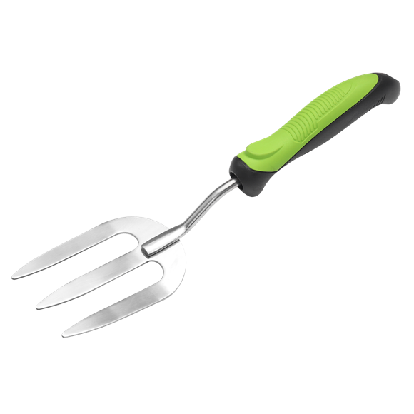 Hand Fork with Soft Grip Handle & Stainless Steel Tines - SE-GTSG021
