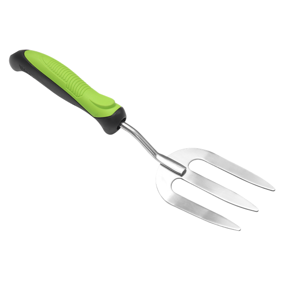 Hand Fork with Soft Grip Handle & Stainless Steel Tines - SE-GTSG021