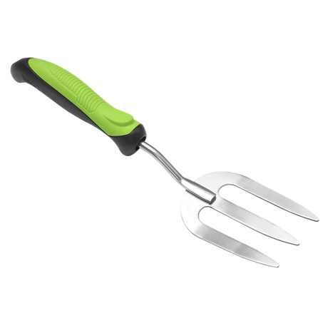 Hand Fork with Soft Grip Handle & Stainless Steel Tines - SE-GTSG021