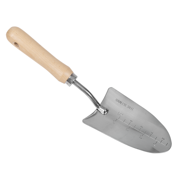 Premier Hand Trowel Hand Trowel with Ash Handle & Stainless Steel Blade - SE-GTWH003
