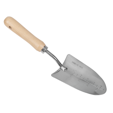 Premier Hand Trowel Hand Trowel with Ash Handle & Stainless Steel Blade - SE-GTWH003