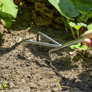 Premier Cultivator with Short Ash Handle & Stainless Steel Tines - SE-GTWH005