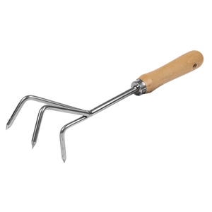 Premier Cultivator with Short Ash Handle & Stainless Steel Tines - SE-GTWH005